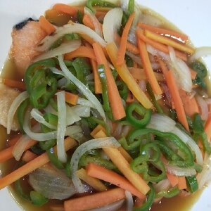 野菜たっぷり！鮭の野菜あんかけ